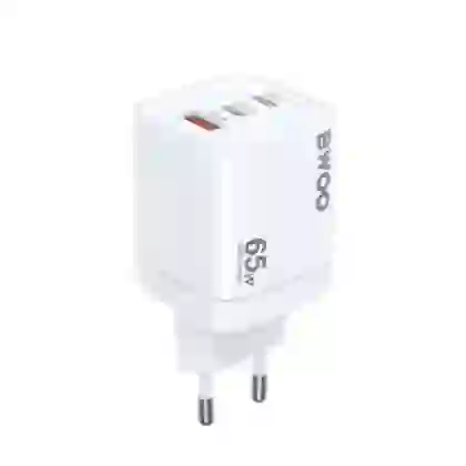 Sạc nhanh BWOO 3 cổng (USB-A + 2 USB-C) 65W GAN EU CDA147 1